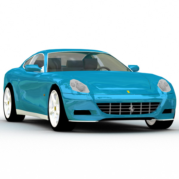 Ferrari 612 Scaglietti 2007 (3DS, LWO & OBJ) by N/A