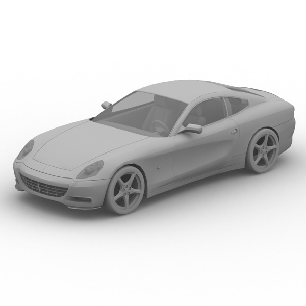 Ferrari 612 Scaglietti 2007 (3DS, LWO & OBJ) by N/A