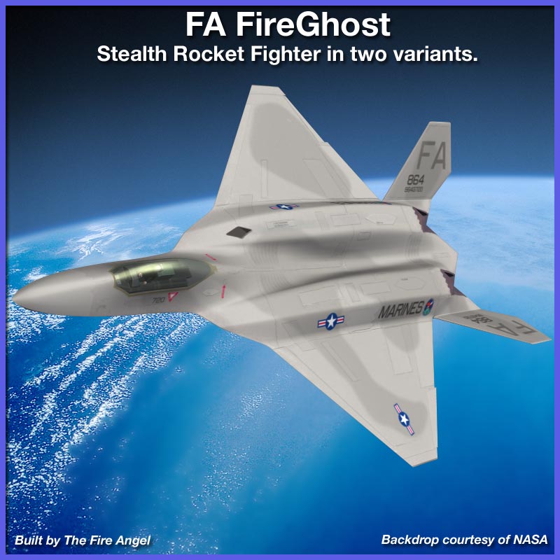 FA FireGhost Stealth Rocket Fighter by N/A