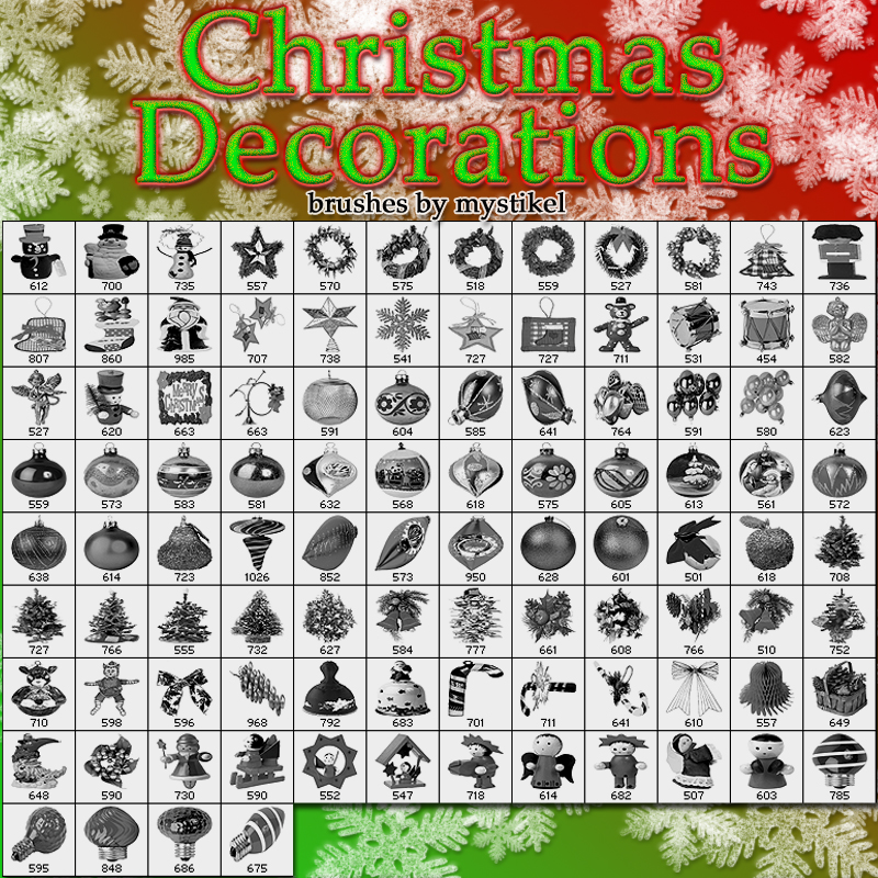 Christmas Decoration Brushes by N/A