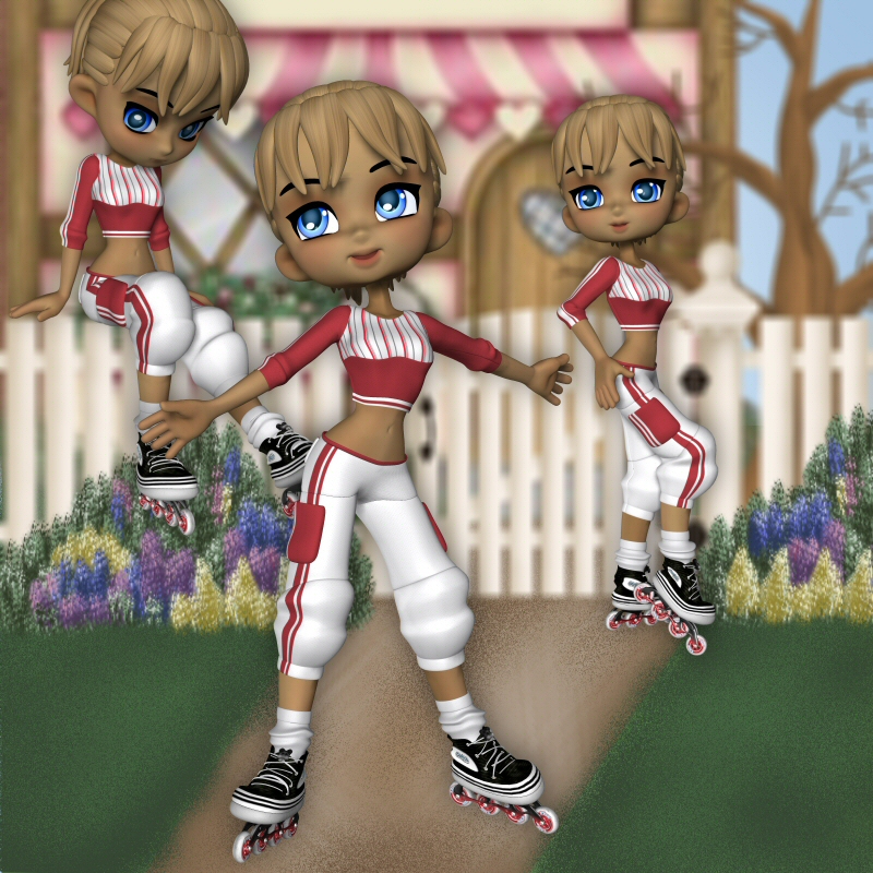 Cookie Skate Poses by N/A