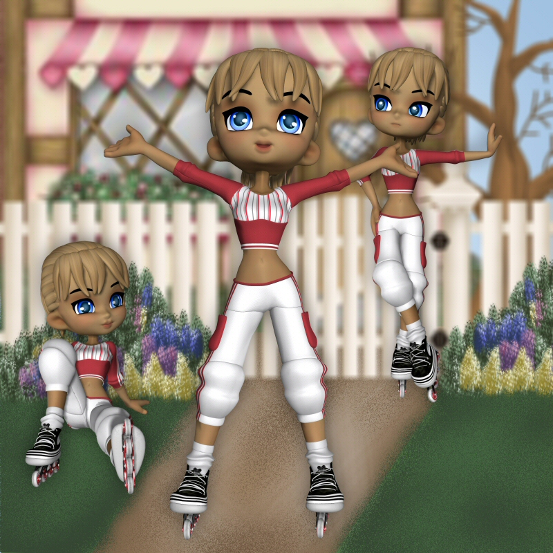 Cookie Skate Poses by N/A