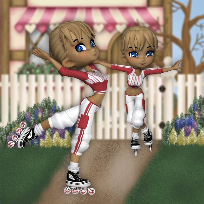 Cookie Skate Poses by N/A