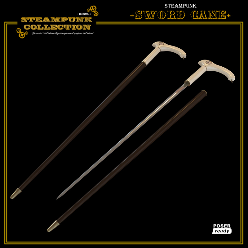 SteamPunk - SwordCane by N/A