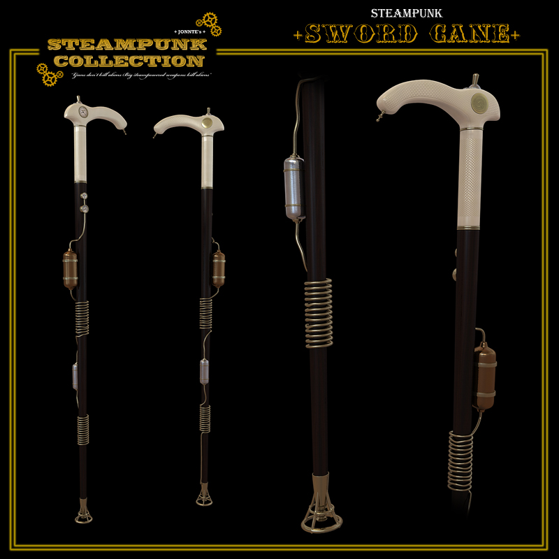 SteamPunk - SwordCane by N/A