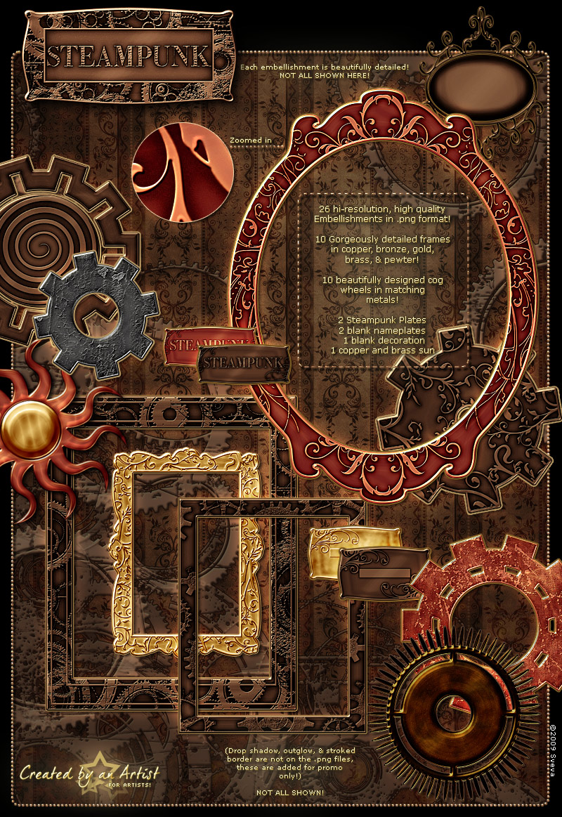 Steampunk Backgrounds by N/A