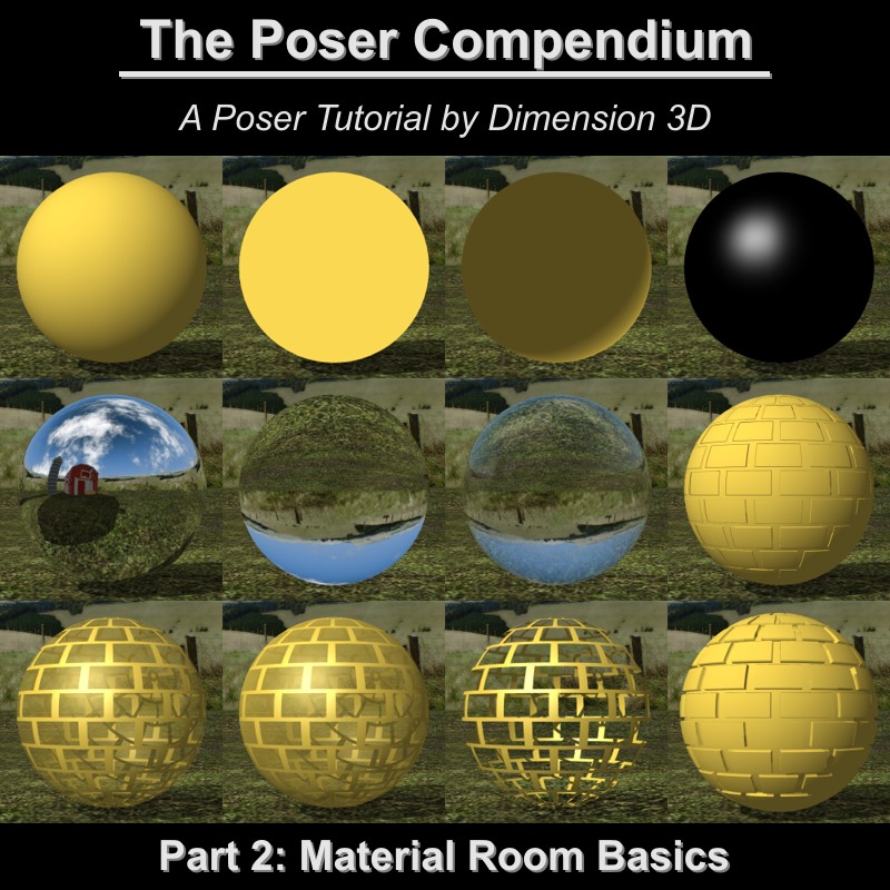 Material Room Basics - The Poser Compendium Part 2 by N/A