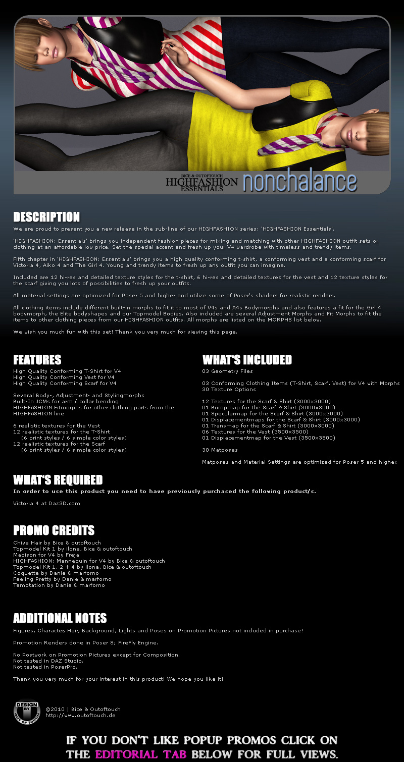 HIGHFASHION Essentials: Nonchalance for V4/A4/G4 by N/A