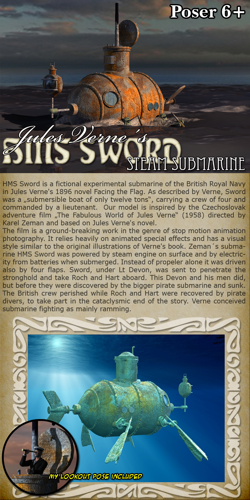 HMS Sword - Poser Version by N/A