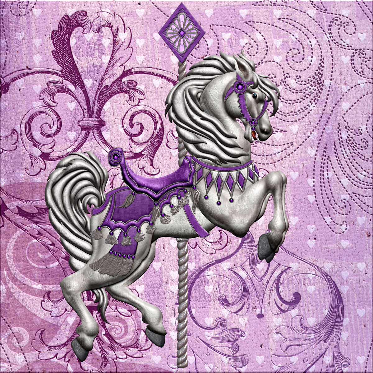 Harvest Moon's Carousel Horses by N/A