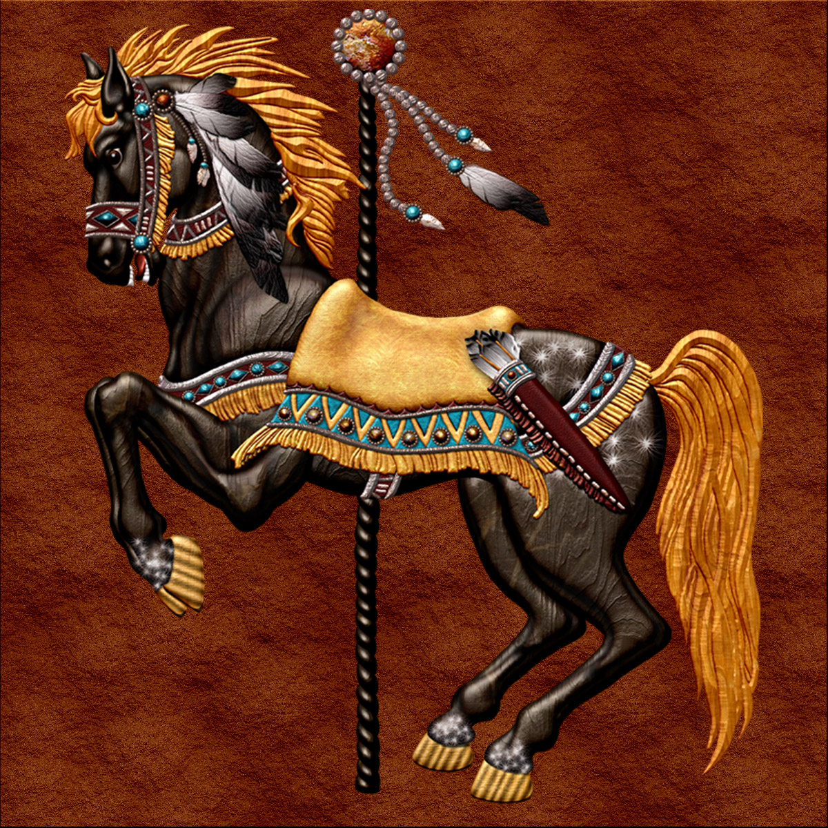 Harvest Moon's Carousel Horses by N/A