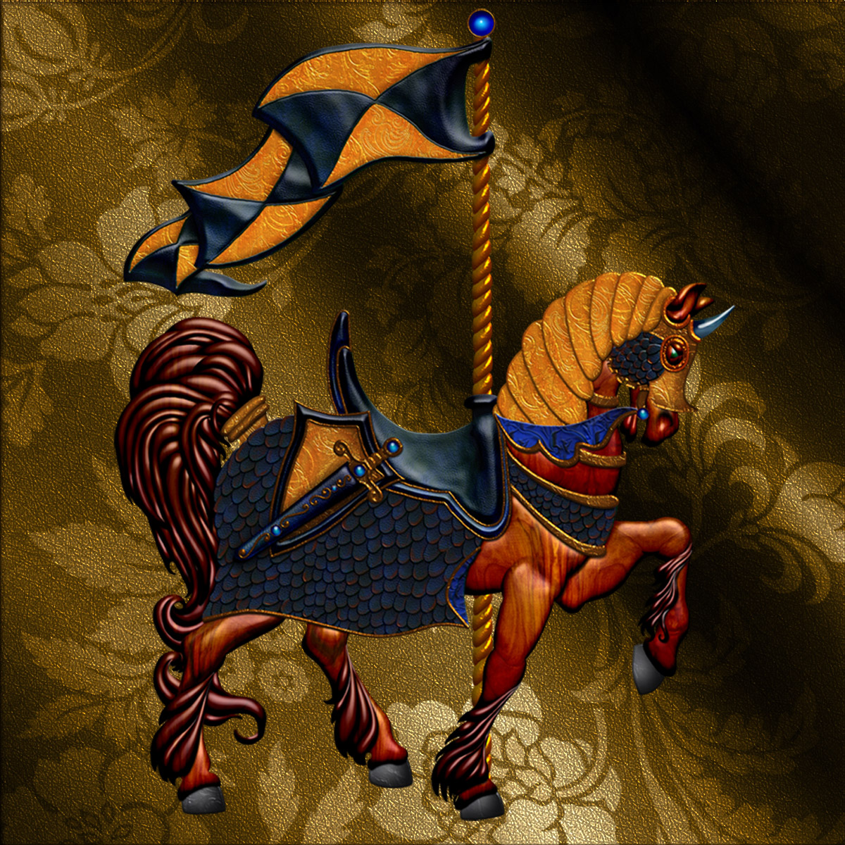 Harvest Moon's Carousel Horses by N/A