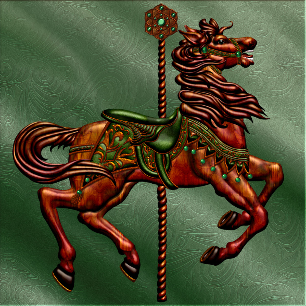 Harvest Moon's Carousel Horses by N/A