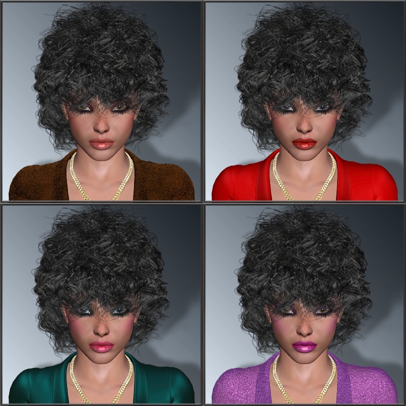 Cathy + Dynamic Hair for V4 by N/A