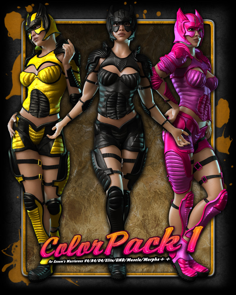 ColorPack1 for Exnem's Warrioress V4 by N/A