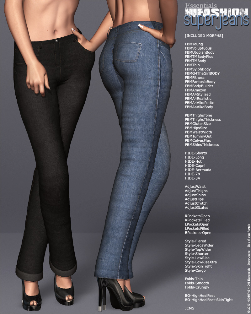 HIGHFASHION Essentials: SuperJeans for V4/A4/G4 by N/A