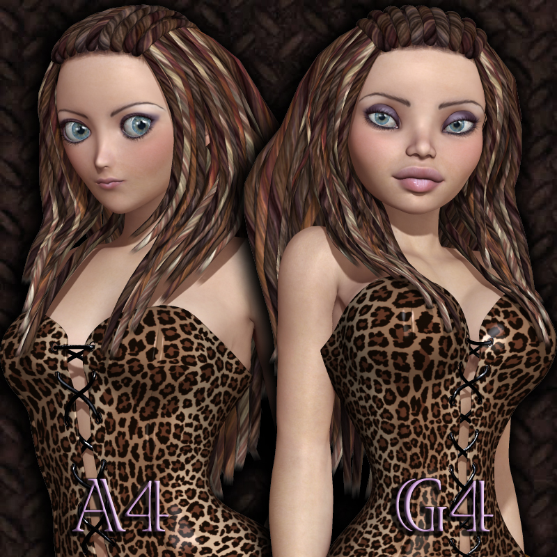 Dreads Hair V4/A4/G4 by N/A