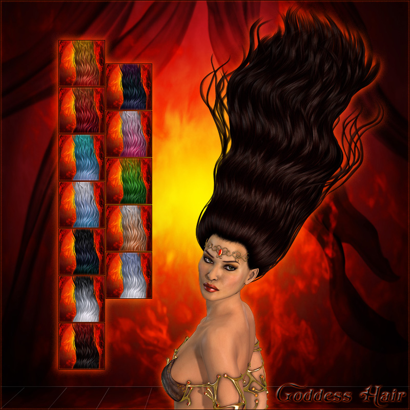 Fire Goddess Hair by N/A