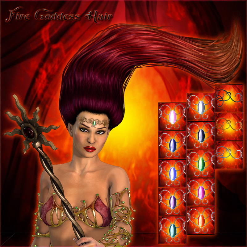 Fire Goddess Hair by N/A