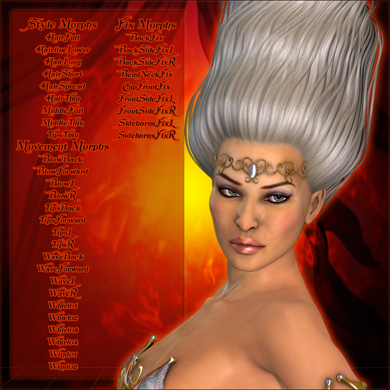 Fire Goddess Hair by N/A