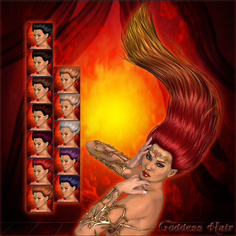 Fire Goddess Hair by N/A