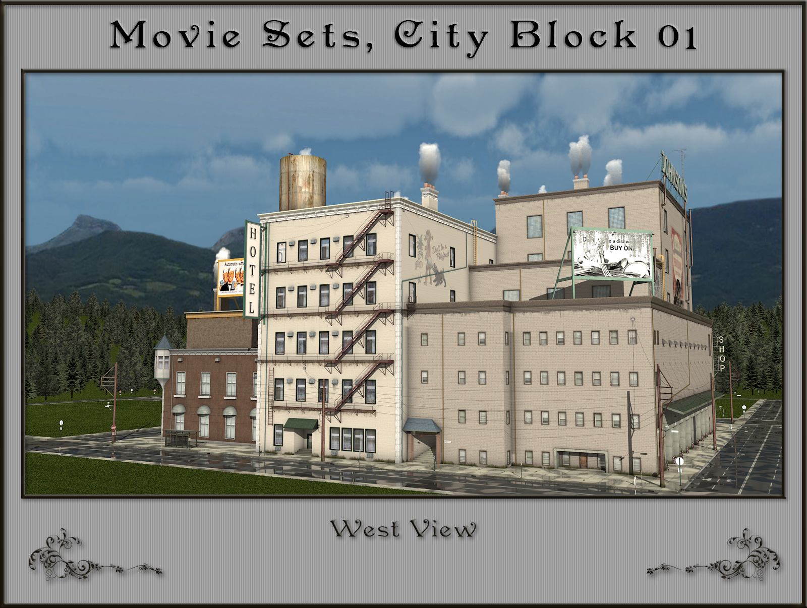 Movie Sets, City Block 01 by N/A