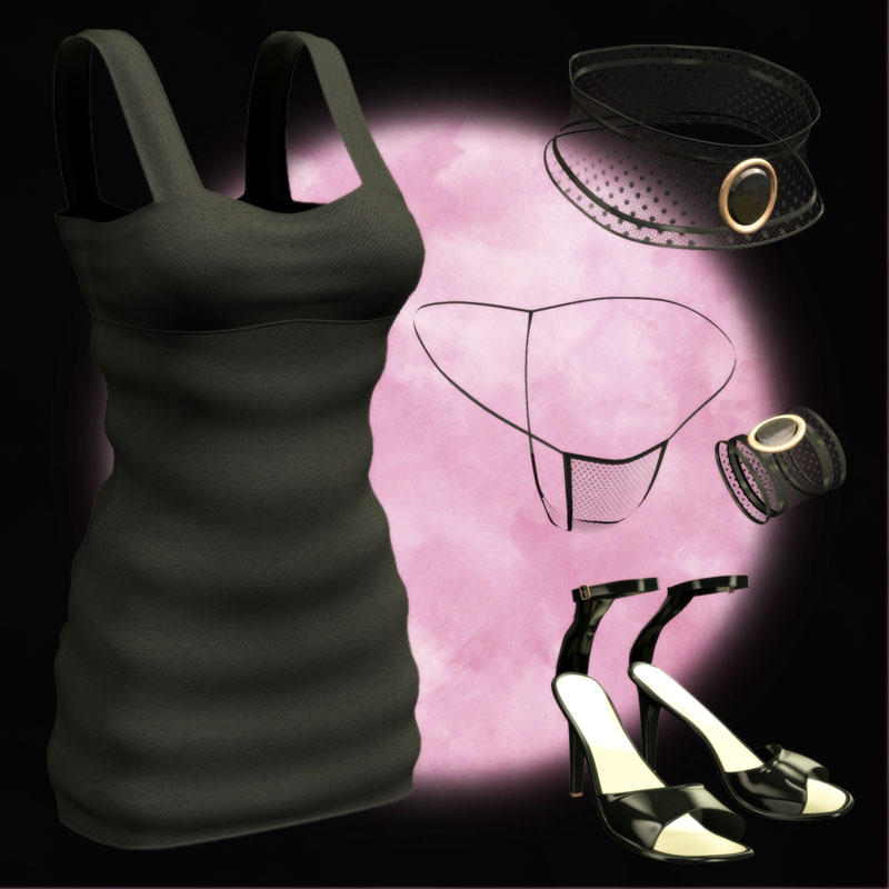 V4 Black Dress Ensemble by N/A