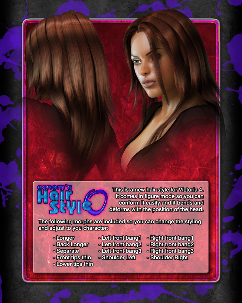 Exnem's Hair Style0 for V4 by N/A