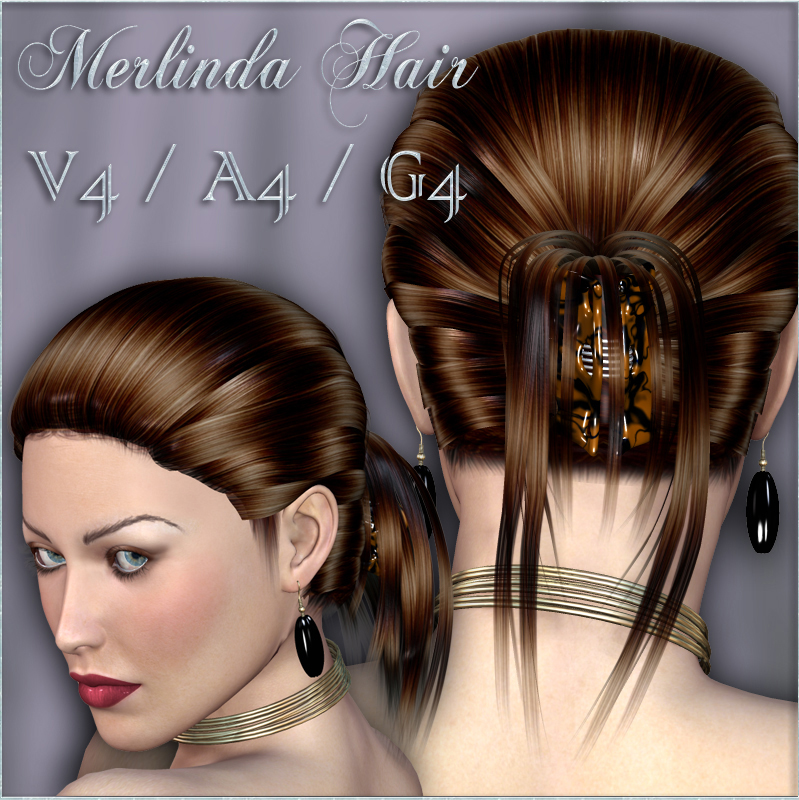 Merlinda Hair For V4 A4 G4 by N/A
