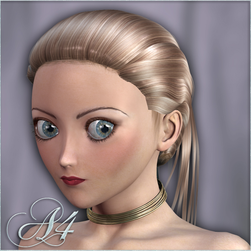 Merlinda Hair For V4 A4 G4 by N/A