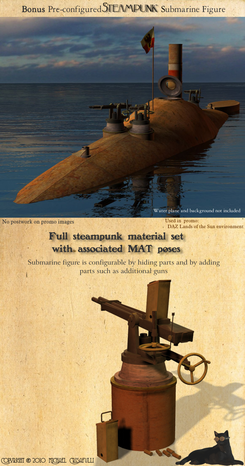 1886 Steam Submarine Abdulhamid by N/A