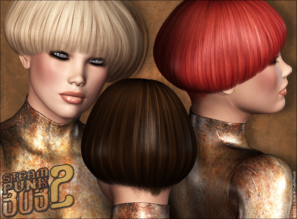Steampunk Bob Hair 2 by N/A