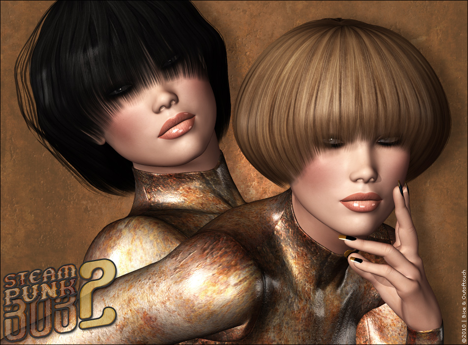 Steampunk Bob Hair 2 by N/A