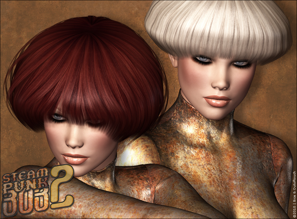 Steampunk Bob Hair 2 by N/A