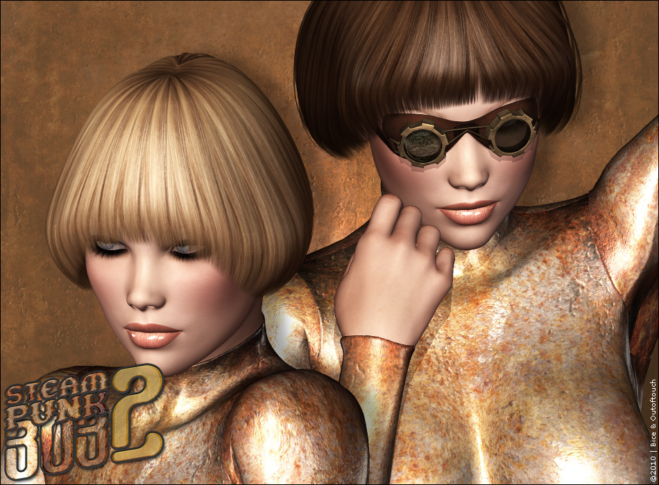 Steampunk Bob Hair 2 by N/A
