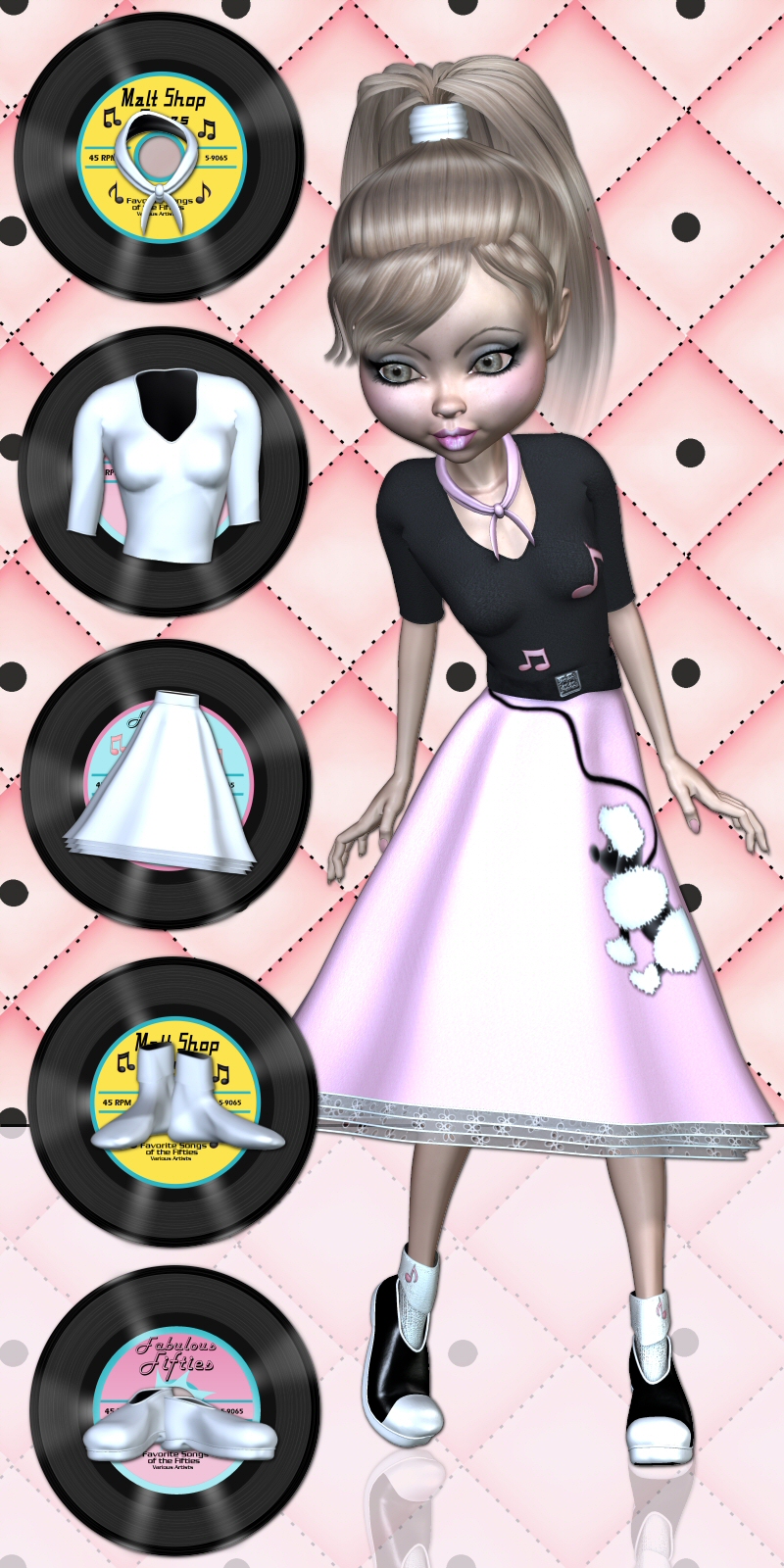 Mavka 50s Poodle Outfit by N/A