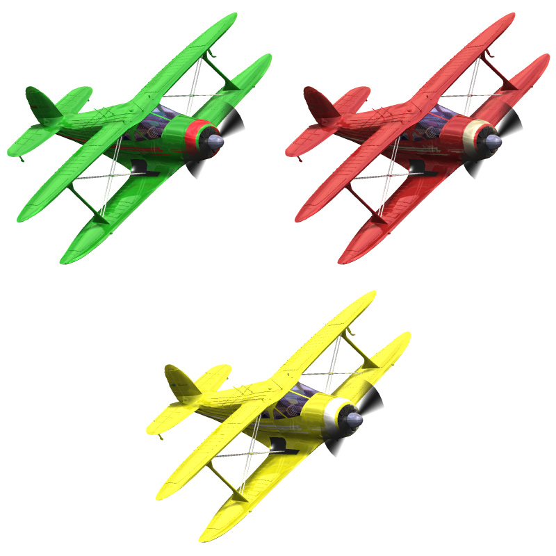 Beechcraft G17S Staggerwing for Poser by N/A