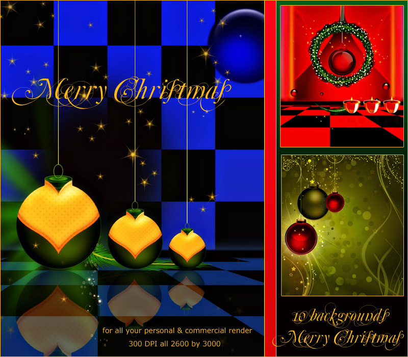 Merry Christmas Backgrounds by N/A