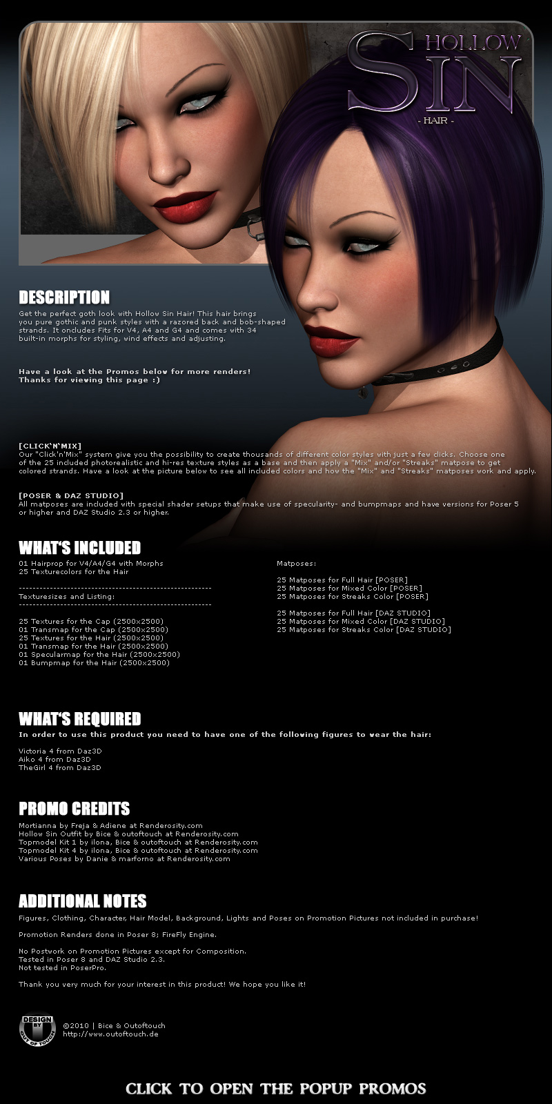 Hollow Sin Hair by N/A