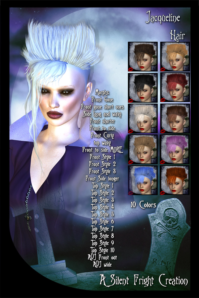 Jacqueline Hair for V4 and M4 by N/A