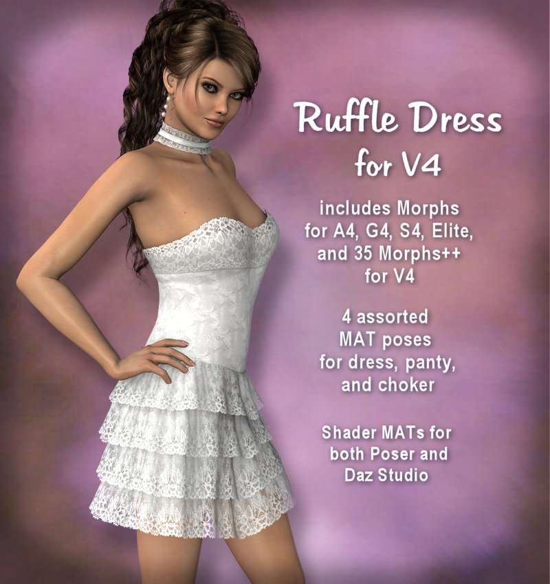 Ruffle Dress by N/A
