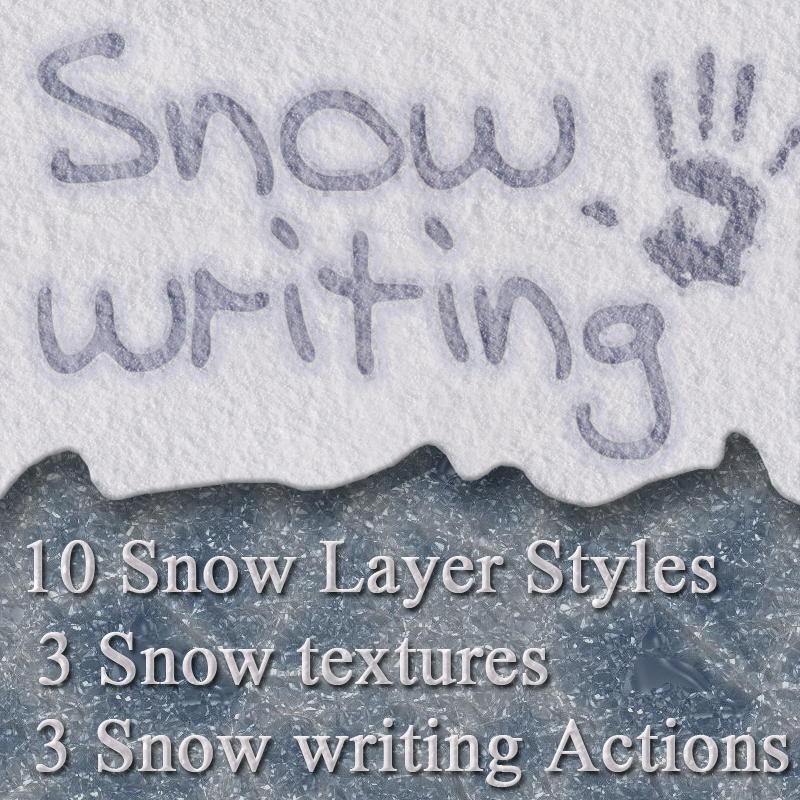 Snow Writing and Layer Styles by N/A