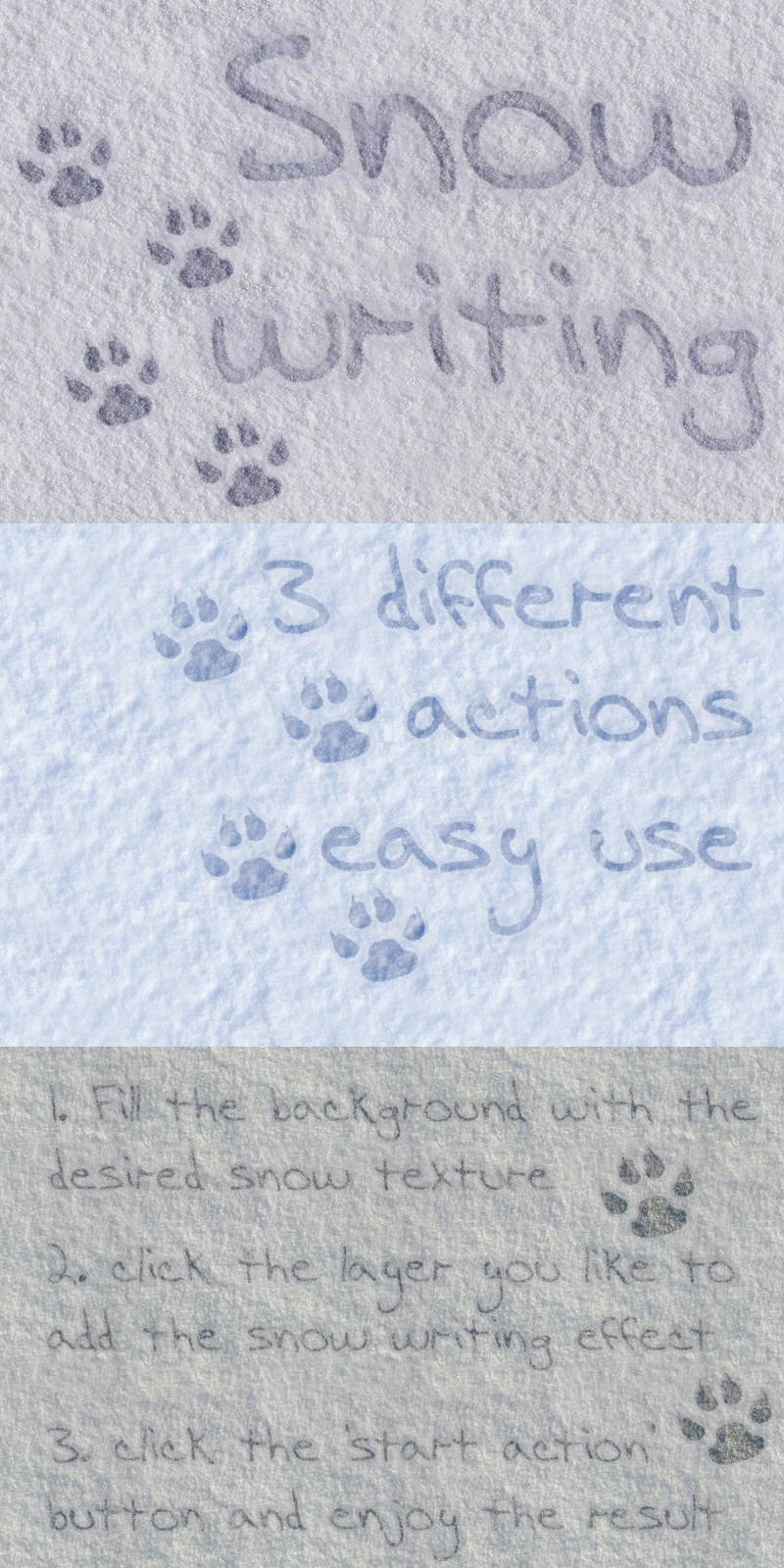 Snow Writing and Layer Styles by N/A
