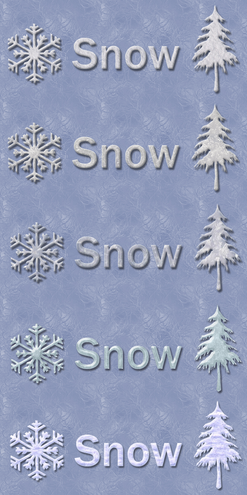 Snow Writing and Layer Styles by N/A