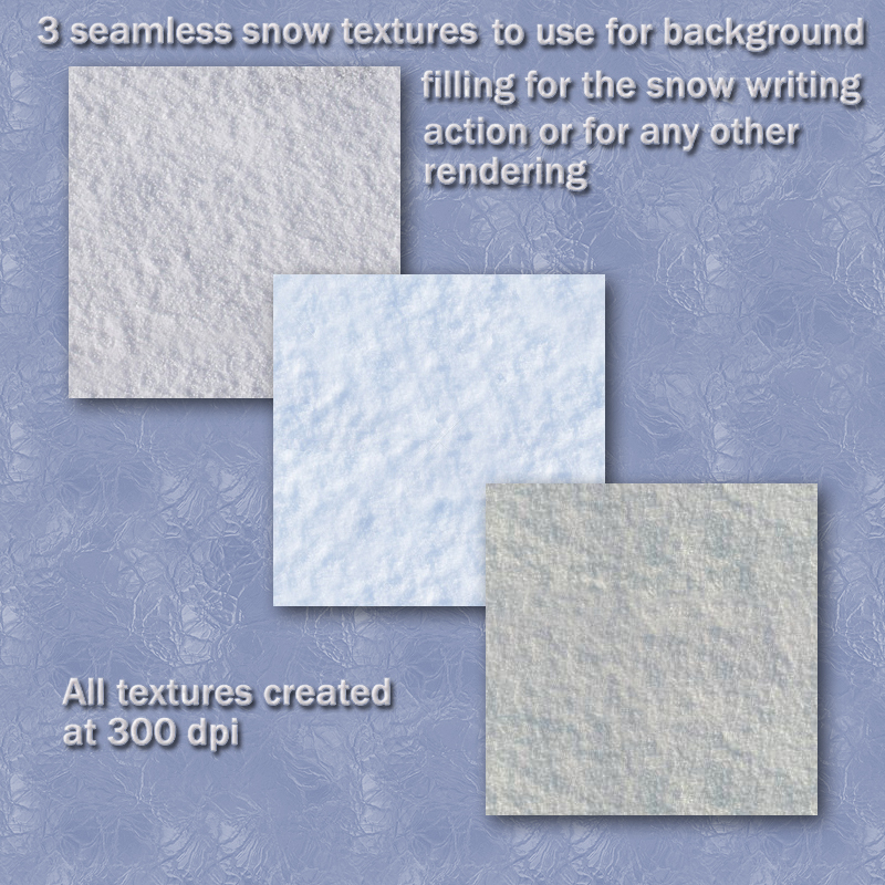 Snow Writing and Layer Styles by N/A