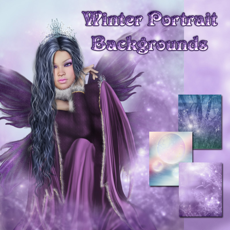 Winter Portrait Backgrounds by N/A