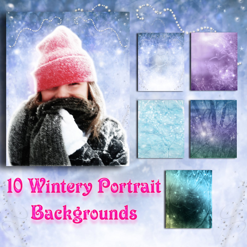Winter Portrait Backgrounds by N/A