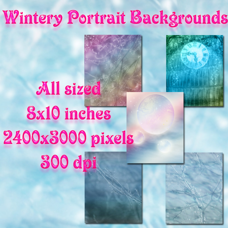 Winter Portrait Backgrounds by N/A