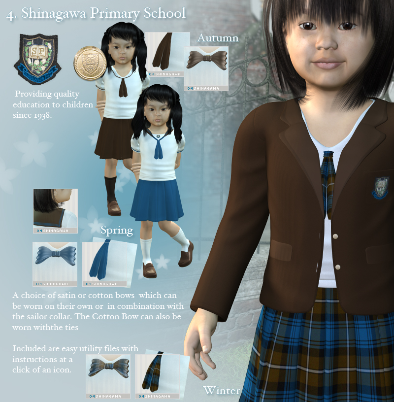 K4 Girls Japanese Uniforms Expansion by N/A