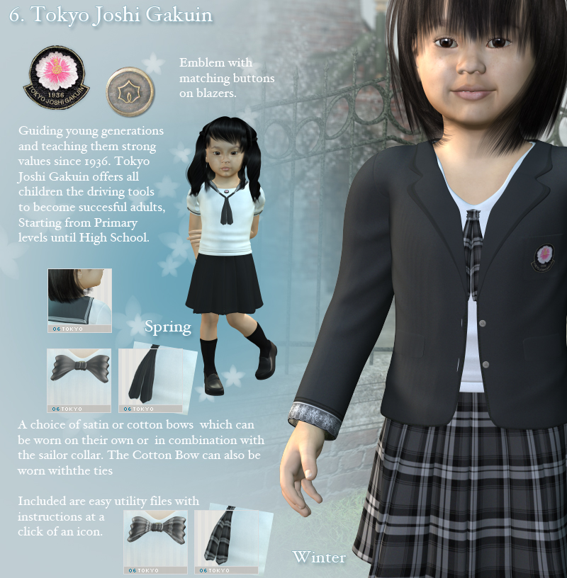 K4 Girls Japanese Uniforms Expansion by N/A